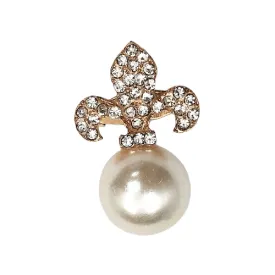 Simply Pretty Golden Pearl Brooch