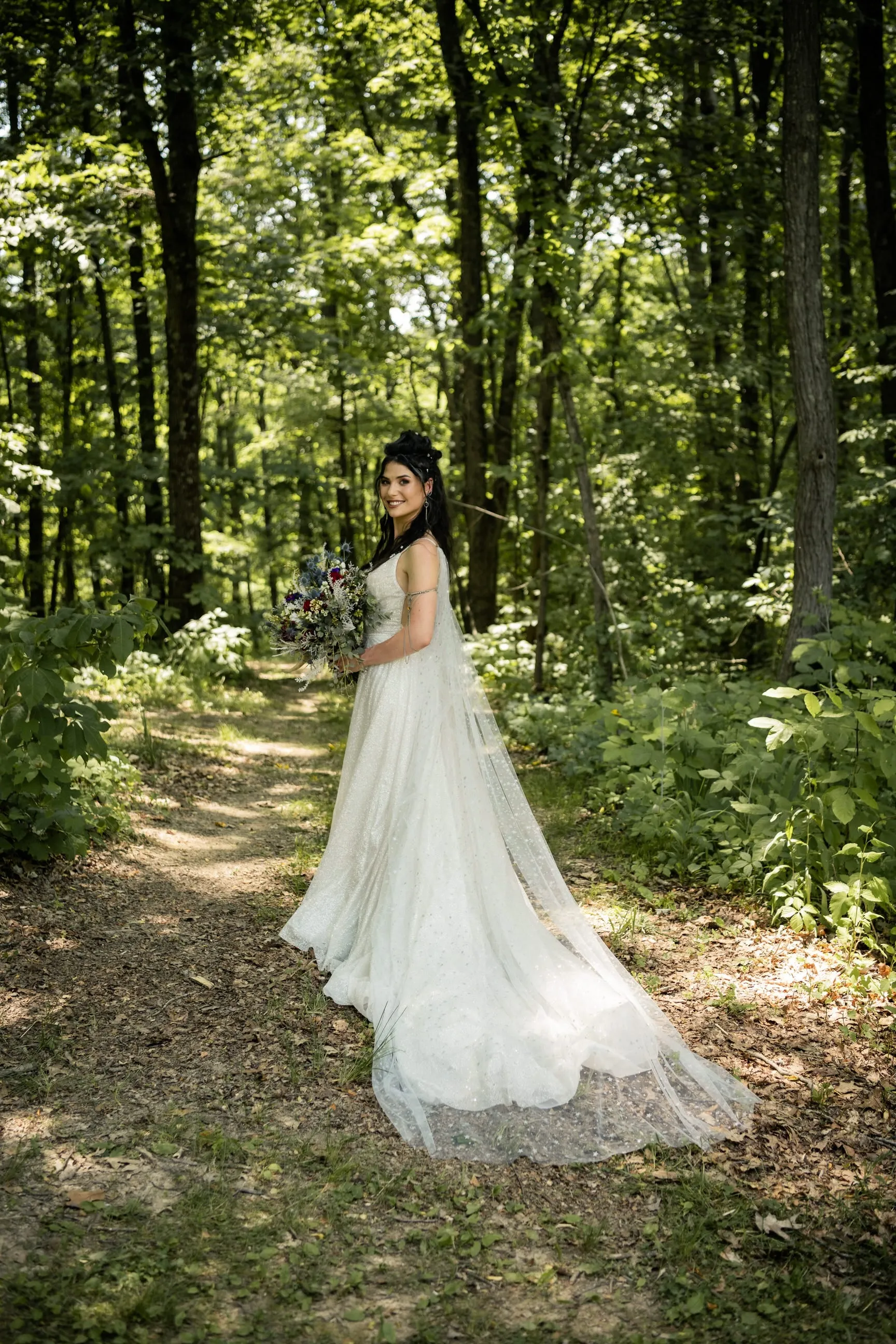 Sparkly Gold Star Draped Wedding Cape, Sheer Long Bridal Wrap with Beaded Pins