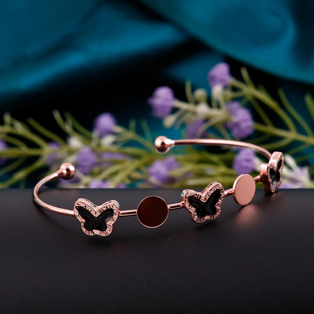 Stylish Rose Gold Butterfly Shape Bracelet