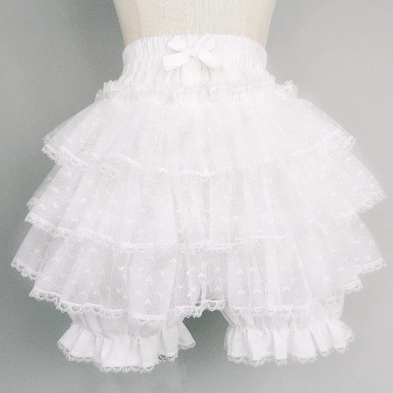 Tulle Lace Bloomer Shorts