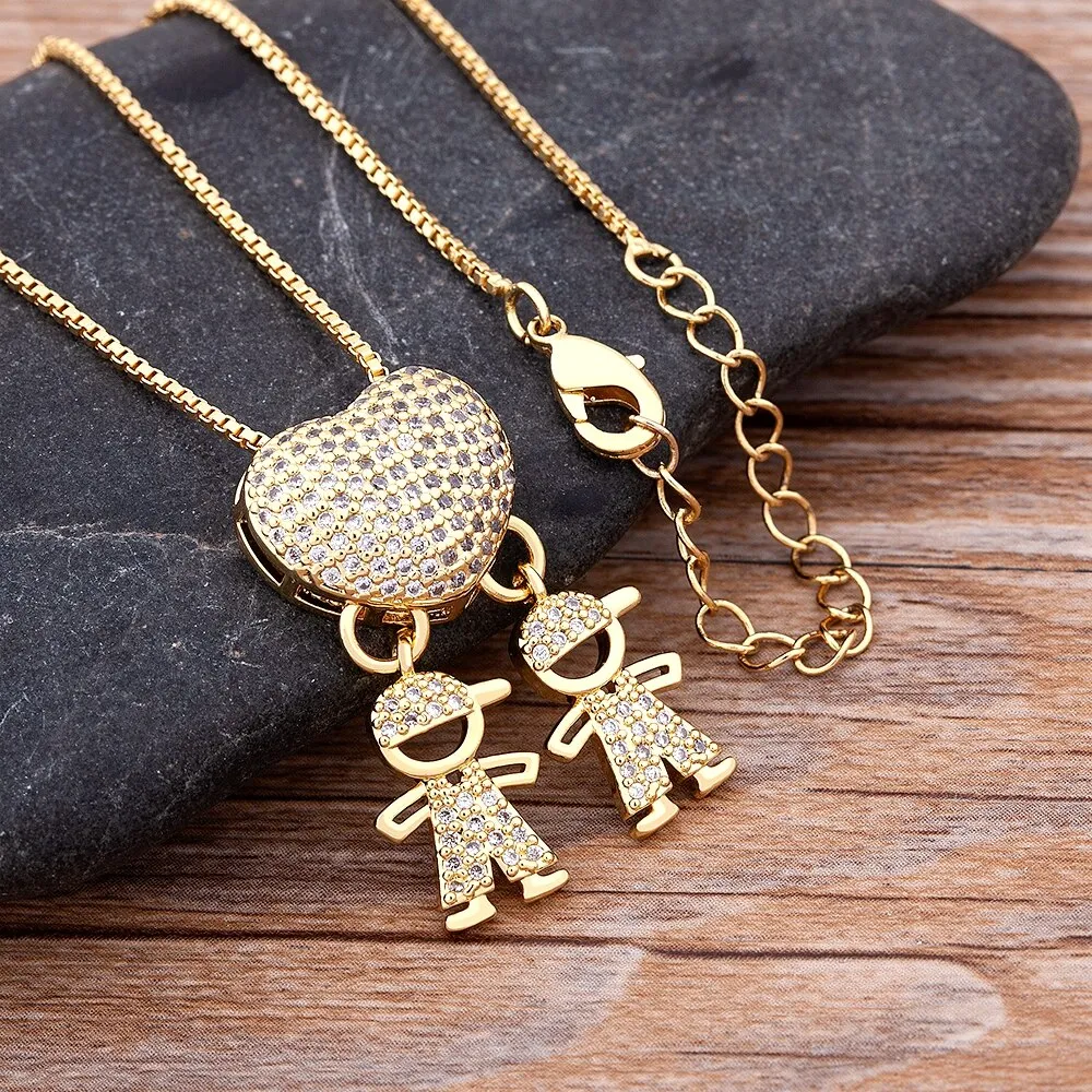 Unisex Stylish Heart Charm Pendants Necklaces