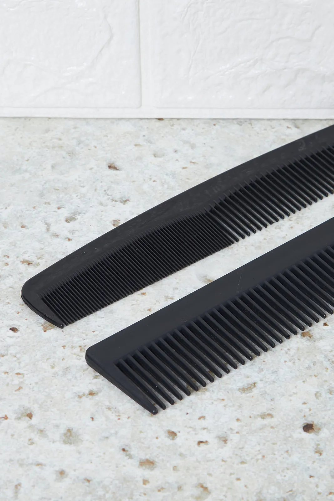 Women Black Hair Comb Set (2 Piece)